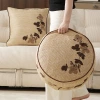 Summer sitting cushion with embroidered pp grass, light luxury and high-end feel, cushion that won't collapse after long sitting, balcony tatami mat Specification image